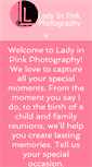 Mobile Screenshot of ladyinpinkphotography.com
